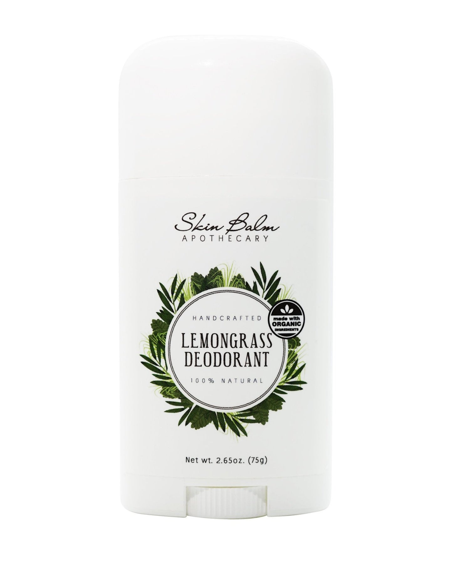 Lemongrass Deodorant against a white background.
