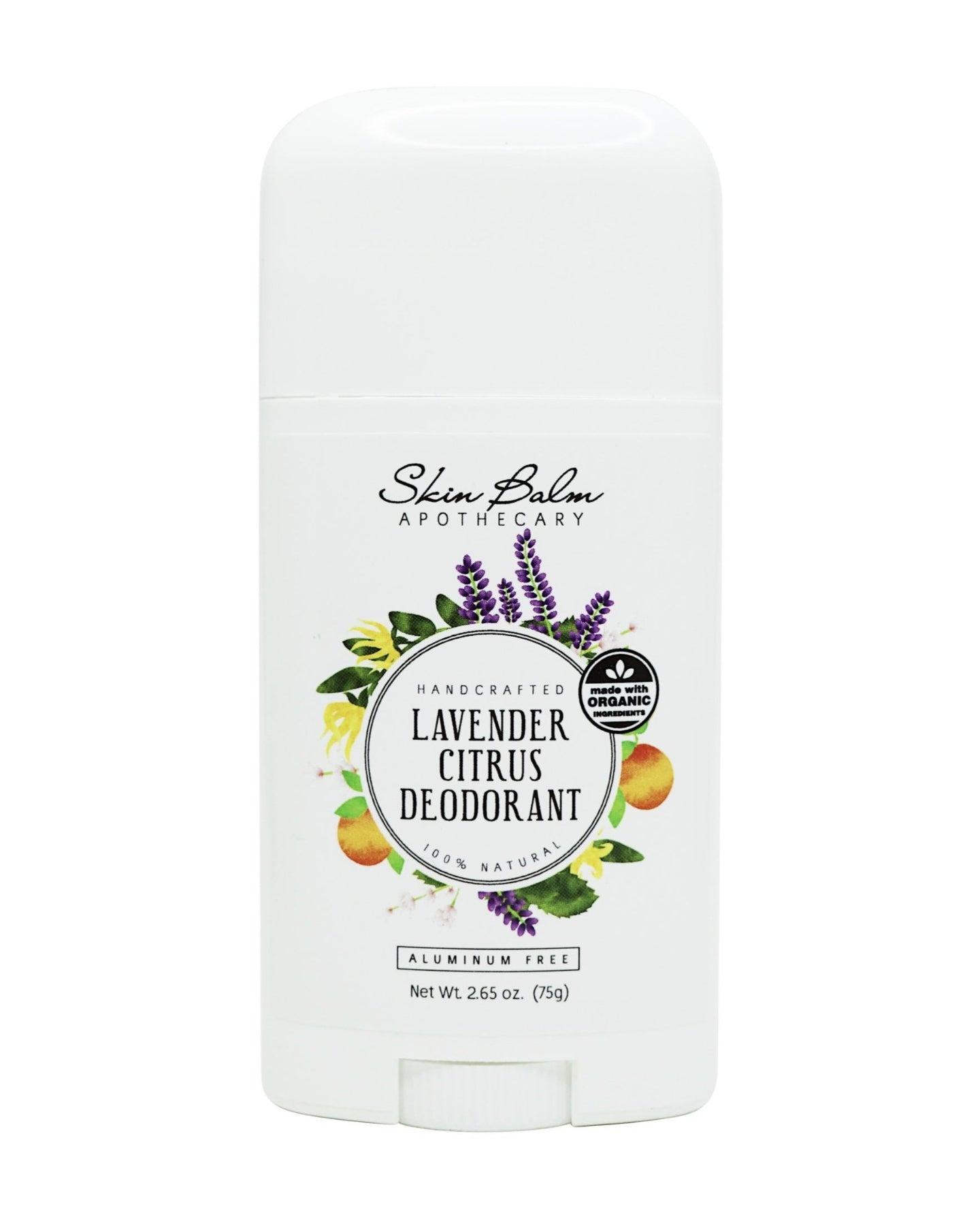 Lavender Citrus Deodorant against a white background.