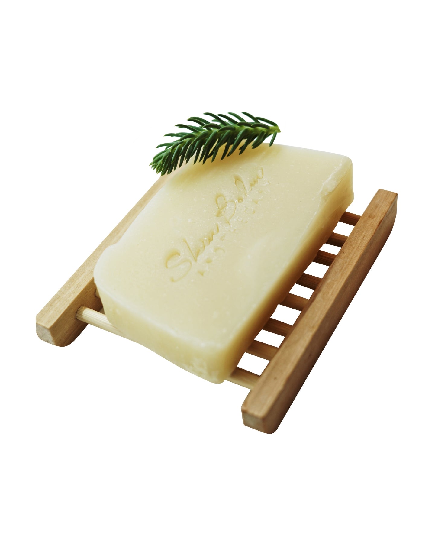 Nourish Shampoo Bar with Bamboo Soap Holder against a white background.